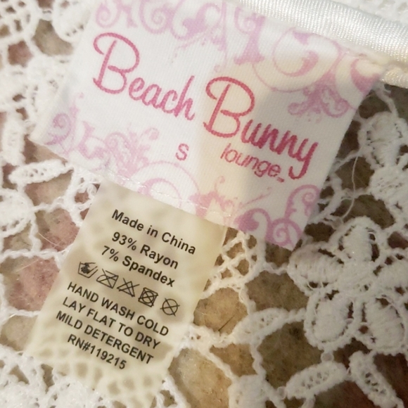 Beach bunny romper cover up hoodie Small - Picture 5 of 5